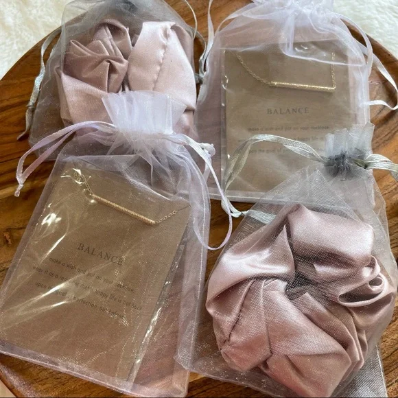 BUNDLE✨ Dainty Balance Necklaces + Silky Scrunchies - Picture 2 of 4